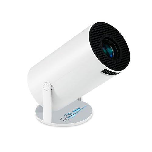 PLAY New Launched 4K 2K Full HD LED 180 Degree Rotation Android 12, 5000 lumens with WiFi Bluetooth inbuilt Speakers Portable Freestyle Projector - Image 1