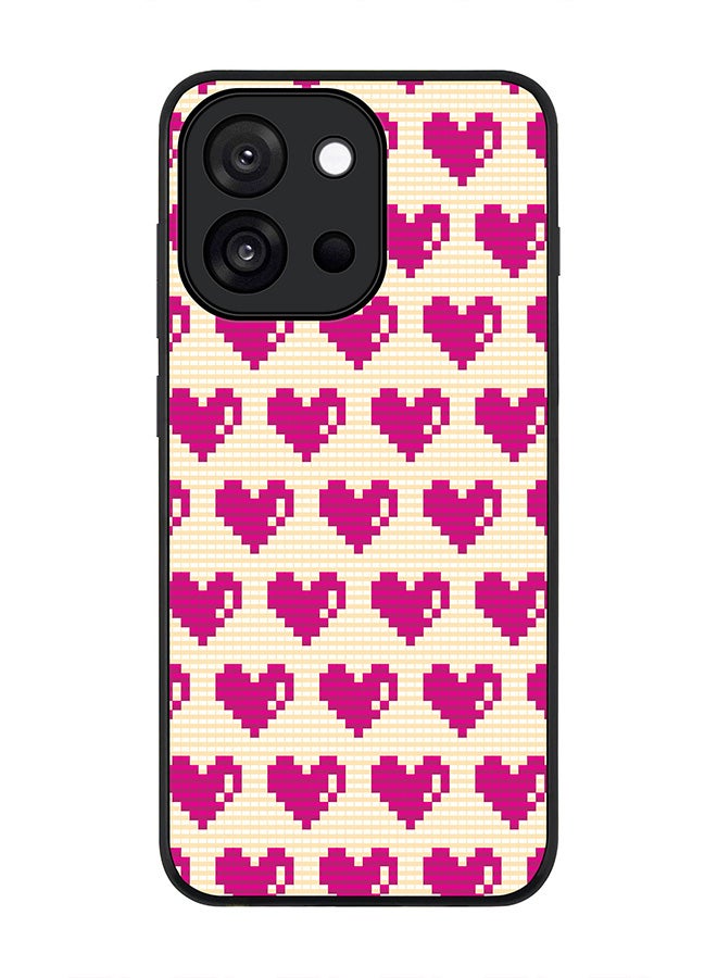 Stylizedd For OnePlus 13s / 13T Case,Slim fit Camera Protection, Shockproof Thin Phone cover  - Pixel Hearts
