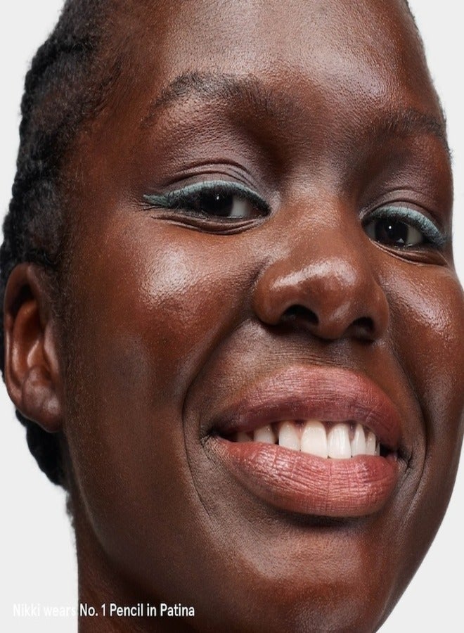 GLOSSIER No. 1 Pencil Creamy Long-Wearing Eyeliner, Patina - light gray-blue 1.2g - Smooth, Long-Lasting Definition - Image 5