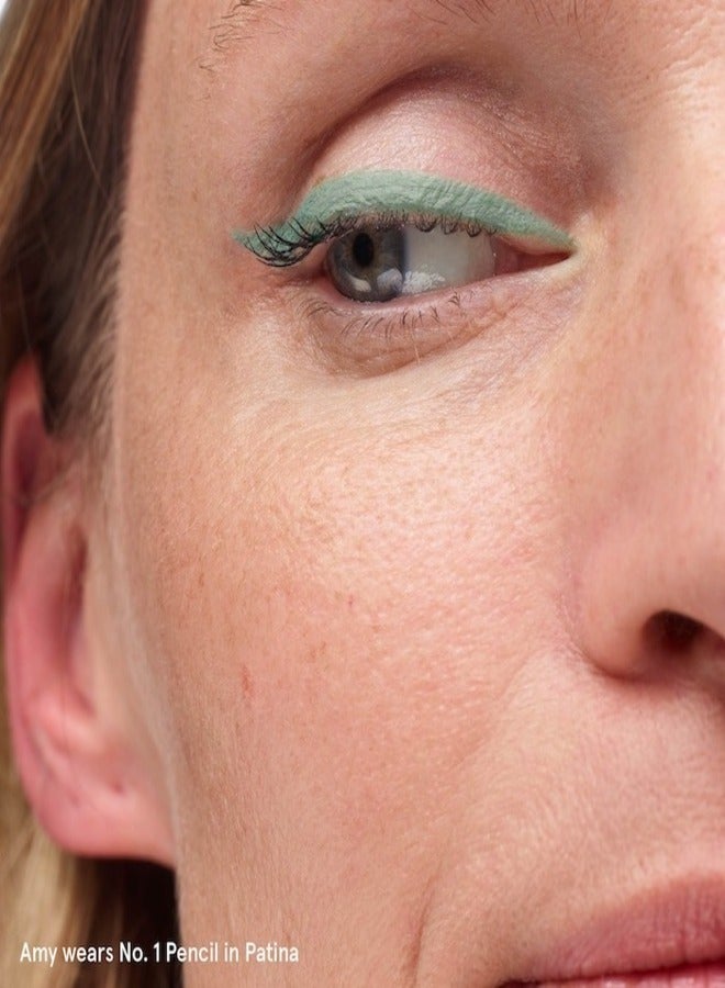 GLOSSIER No. 1 Pencil Creamy Long-Wearing Eyeliner, Patina - light gray-blue 1.2g - Smooth, Long-Lasting Definition - Image 4