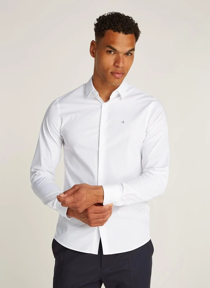 كالفن كلاين Essential Poplin Slim Fit Shirt
