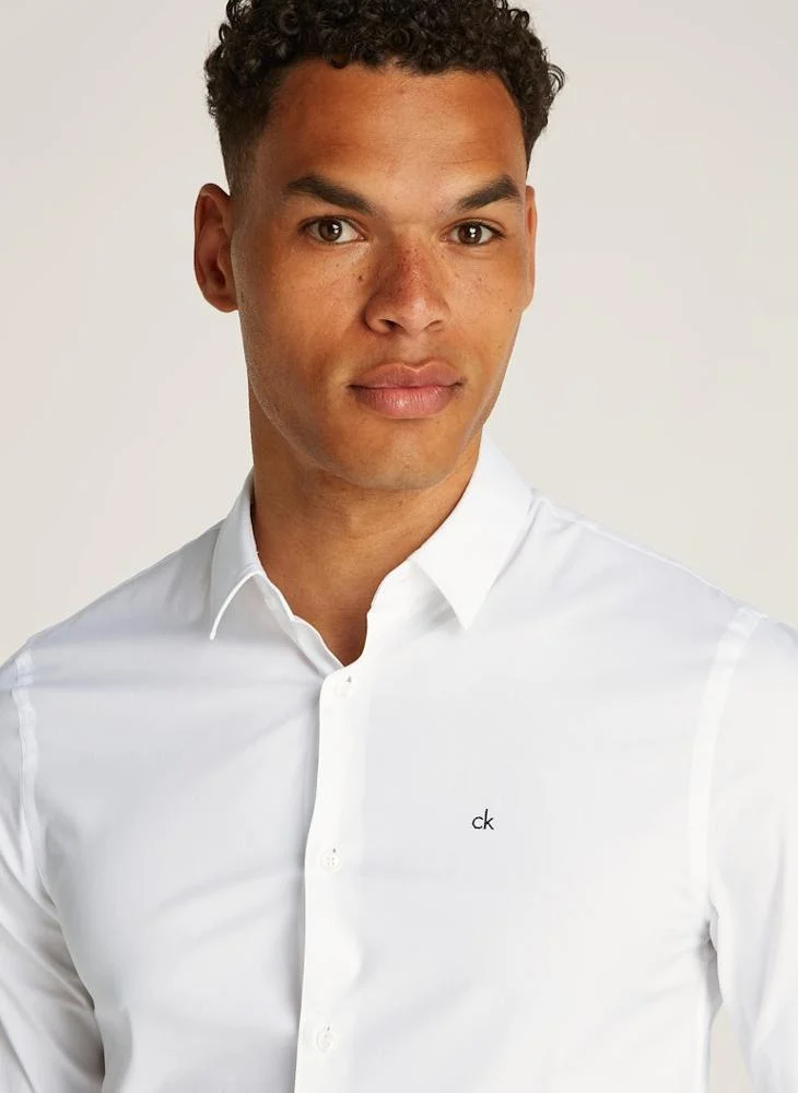 كالفن كلاين Essential Poplin Slim Fit Shirt