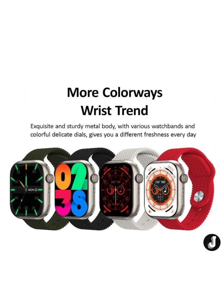 JAJEEK "9 Pro Max Smart Watch – 2.02 Inch Full Touch Screen & Wireless Charging" - Image 4