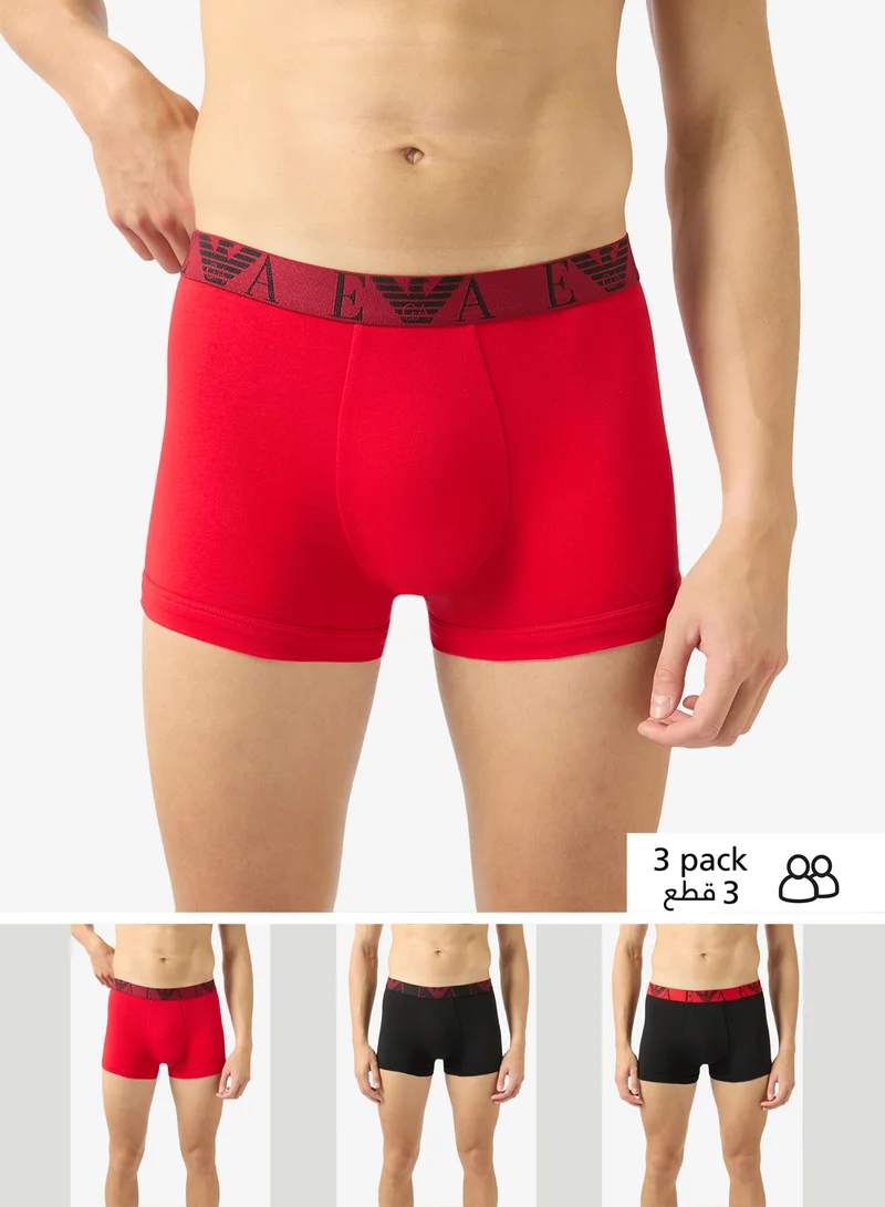 امبوريو ارماني 3 Pack Of Logo Boxers