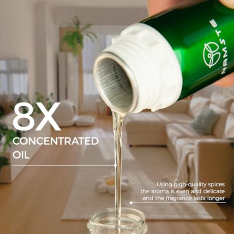 Aroma diffuser oil for hospitality settings, 500ml glass bottle, amber color, premium blend of lemon, clove, and musk for long-lasting fragrance diffusion and candle making - Image 3