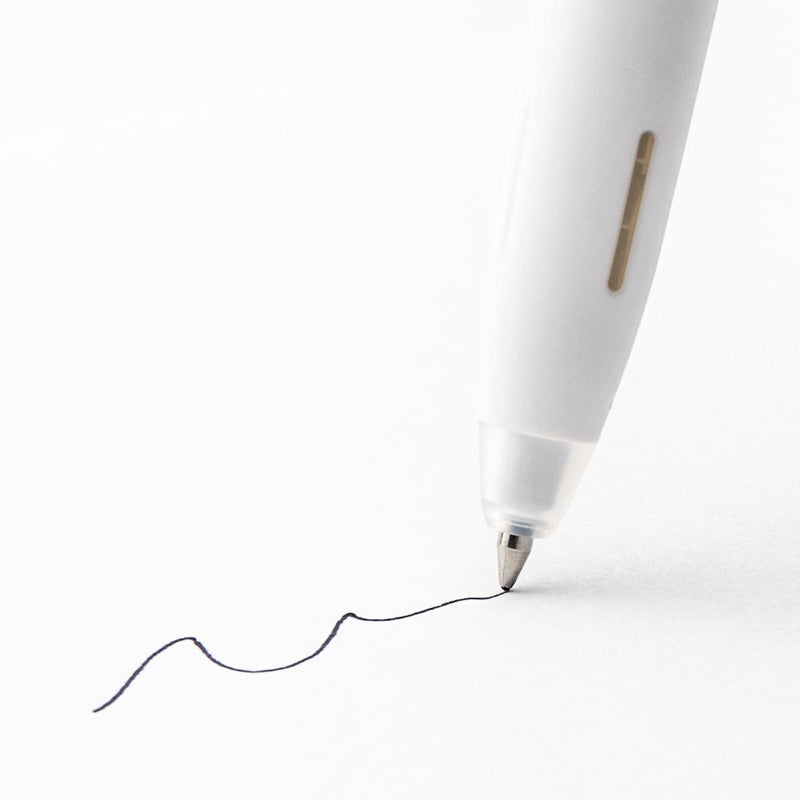 Zebra Pen bLen Gel Pens 0.7mm Medium Point Black Ink With White Barrel 2-Pack, Smooth Fast-Drying Ink, Vibration-Free Writing Experience, Rubber Grip, Low-Profile Clip (41402) - Image 2