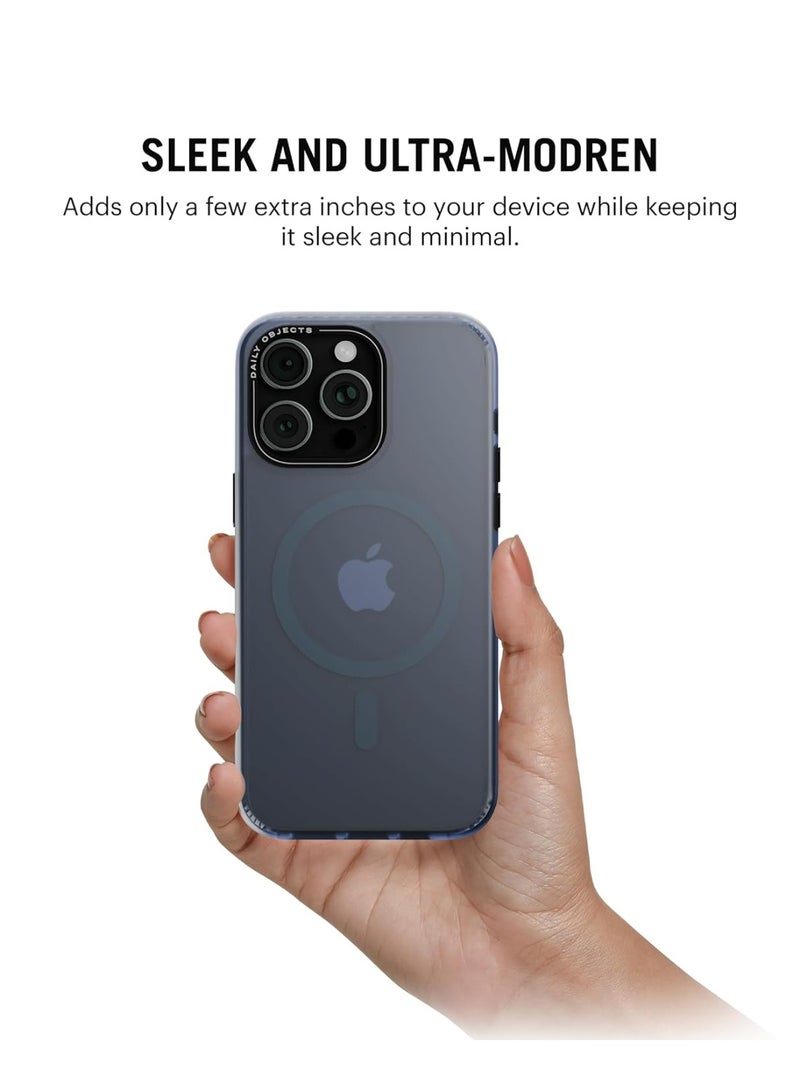 DailyObjects Polycarbonate Case for iPhone 13 Pro Compatible with Mag-Safe Wireless Charging,Blue Nimbus Slim Shockproof Back Cover - Image 3