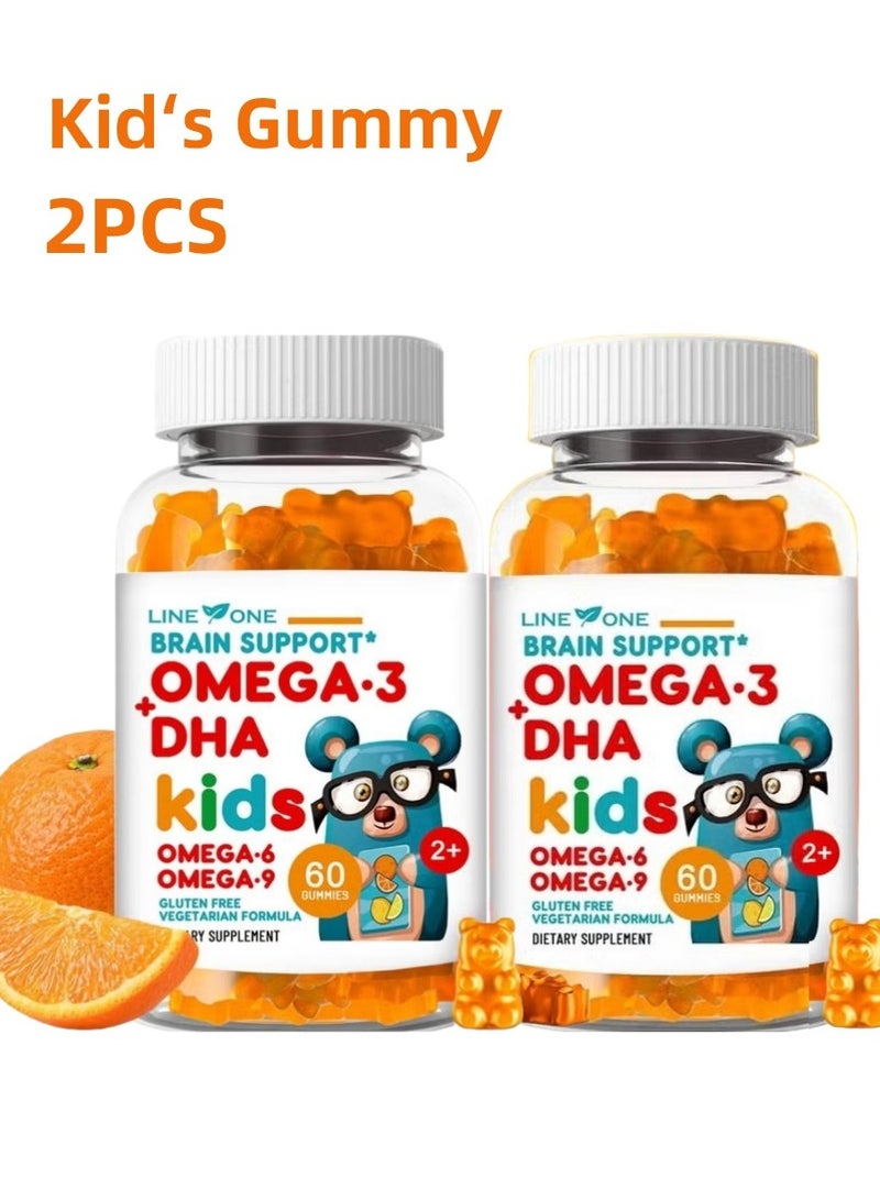 السطر الأول 2 علبة جومي DHA للأطفال – تركيبة أوميغا 3 وفيتامينات متعددة - Image 2