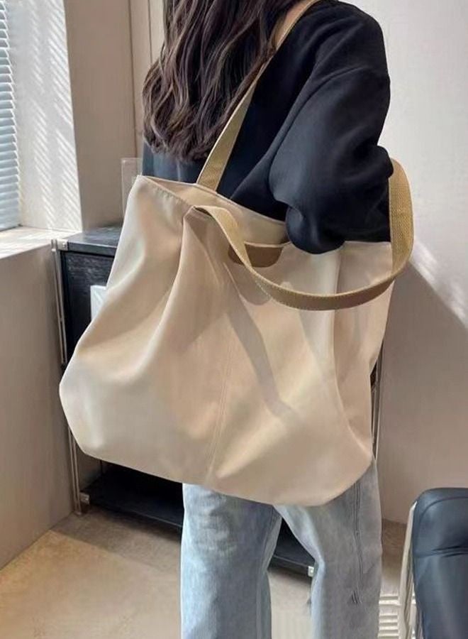 Arabest Women's Shoulder Tote Bag Canvas Handbag For Women Large Capacity Bucket Bag Fashionable Travel Messenger Shoulder Bag For Ladies Girls College Students - Image 2