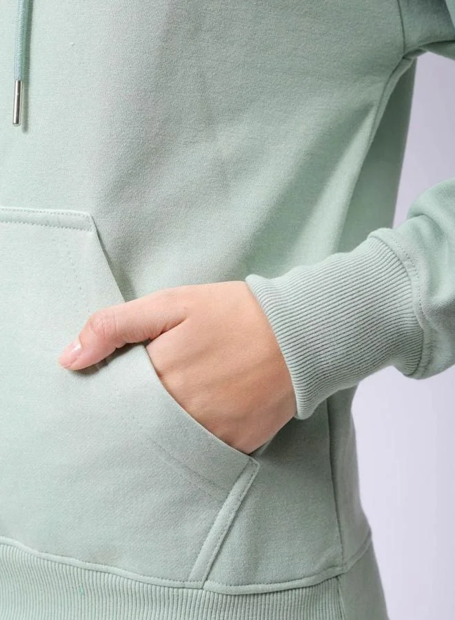 Freehand  Women Boxy Fit Graphic Printed Hooded Neck Long Sleeve Hooded Sweatshirt  | Best Price UAE