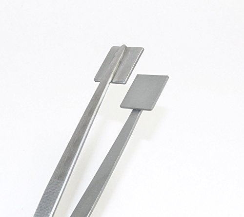 JTS Mashing Tweezers Glass Work Bead Masher Tweezer 8” Lampworking 3/4" Surface S.S. By JTS - Image 1