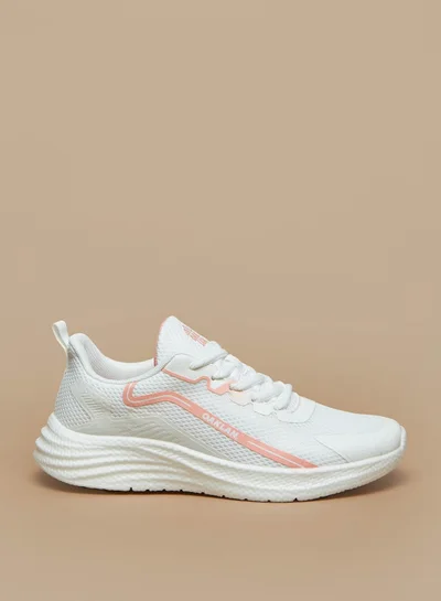 شو اكسبرس Womens Textured Lace-Up Trainer Shoes