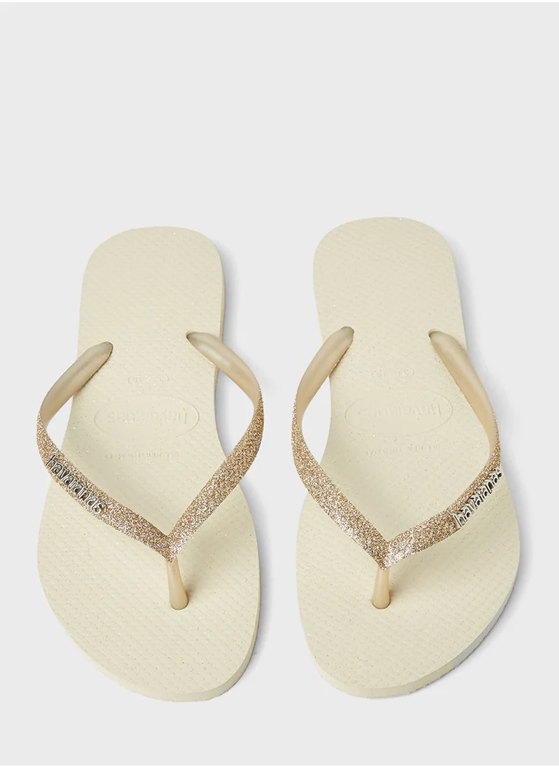 havaianas Slim Glitter Ii Flip Flops