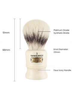 Simpson Shaving Brushes Duke Best Badger Shaving Brush- Simpson Shaving Brushes (Duke 3 Best Synthetic)  - Image 3