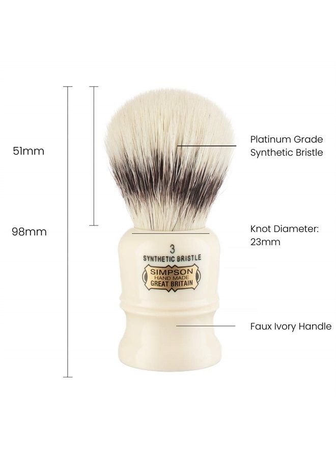 Simpson Shaving Brushes Duke Best Badger Shaving Brush- Simpson Shaving Brushes (Duke 3 Best Synthetic) - Image 3
