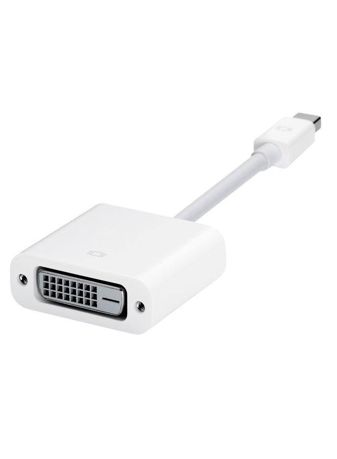 ابل  محول من منفذ ميني ديسبلاي بورت إلى DVI أبيض - Image 1