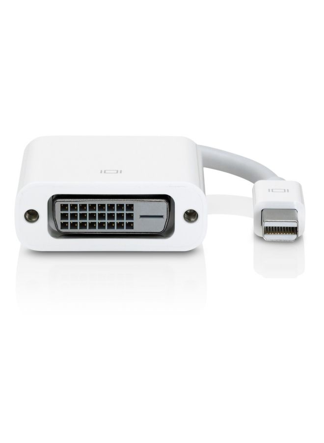 ابل  محول من منفذ ميني ديسبلاي بورت إلى DVI أبيض - Image 3