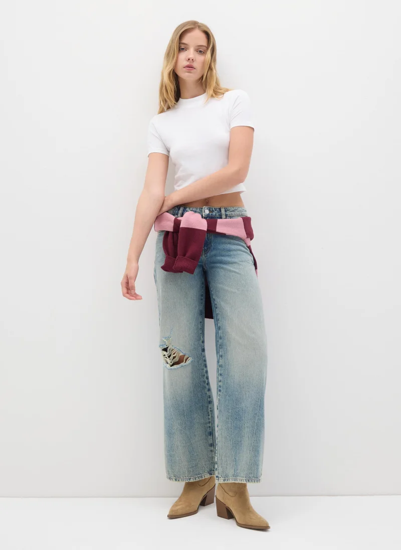 Ovs BAGGY DENIM JEANS WITH RIPS