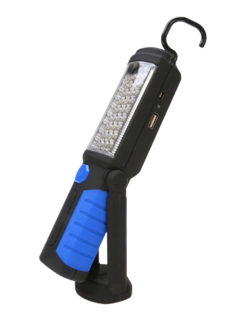 USB Charging Flashlight Black/Blue/Clear