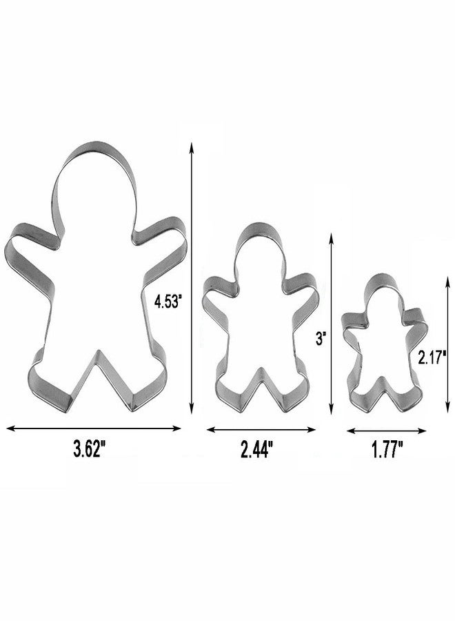 SOSOHOME Funny Gingerbread Man Cookie Cutters, Boy and Girl Cookie Cutter Set Molds, 6 Piece - Image 2