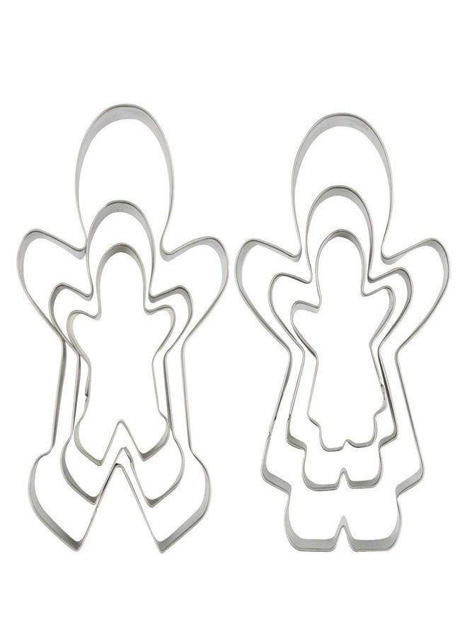 SOSOHOME Funny Gingerbread Man Cookie Cutters, Boy and Girl Cookie Cutter Set Molds, 6 Piece - Image 1