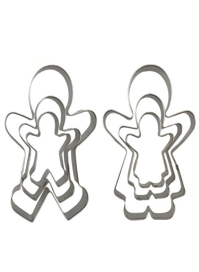 SOSOHOME Funny Gingerbread Man Cookie Cutters, Boy and Girl Cookie Cutter Set Molds, 6 Piece - Image 4