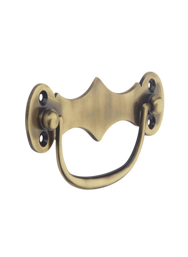 HOBKNOBS (99mm Backplate Antique Brass Cabinet Handle & Door Knocker - Brownish Gold. - Image 2