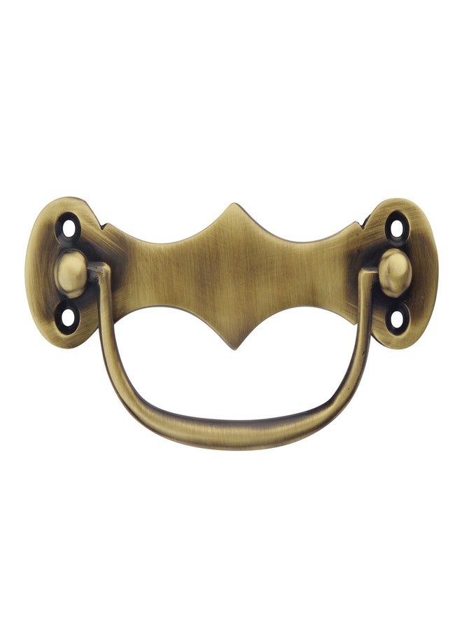 HOBKNOBS (99mm Backplate Antique Brass Cabinet Handle & Door Knocker - Brownish Gold. - Image 1