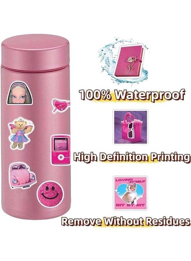 أوشن لوحة باربي الكرتونية ذات اللون الوردي مقاومة للماء زخرفة جرافيتي ملصقة، زخرفية دفتر الأمتعة لاصقة ضد الماء - Image 5