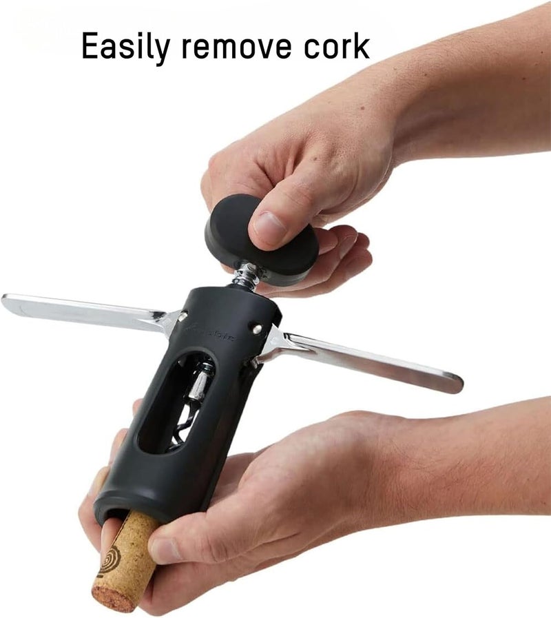 Rabbit Bar Tools Classic Wing Corkscrew - Silver - Image 5