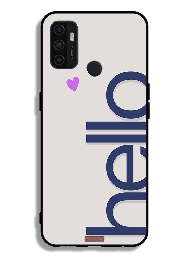 Tolwak Oppo A11s Protective Case Cover Hello - Image 2