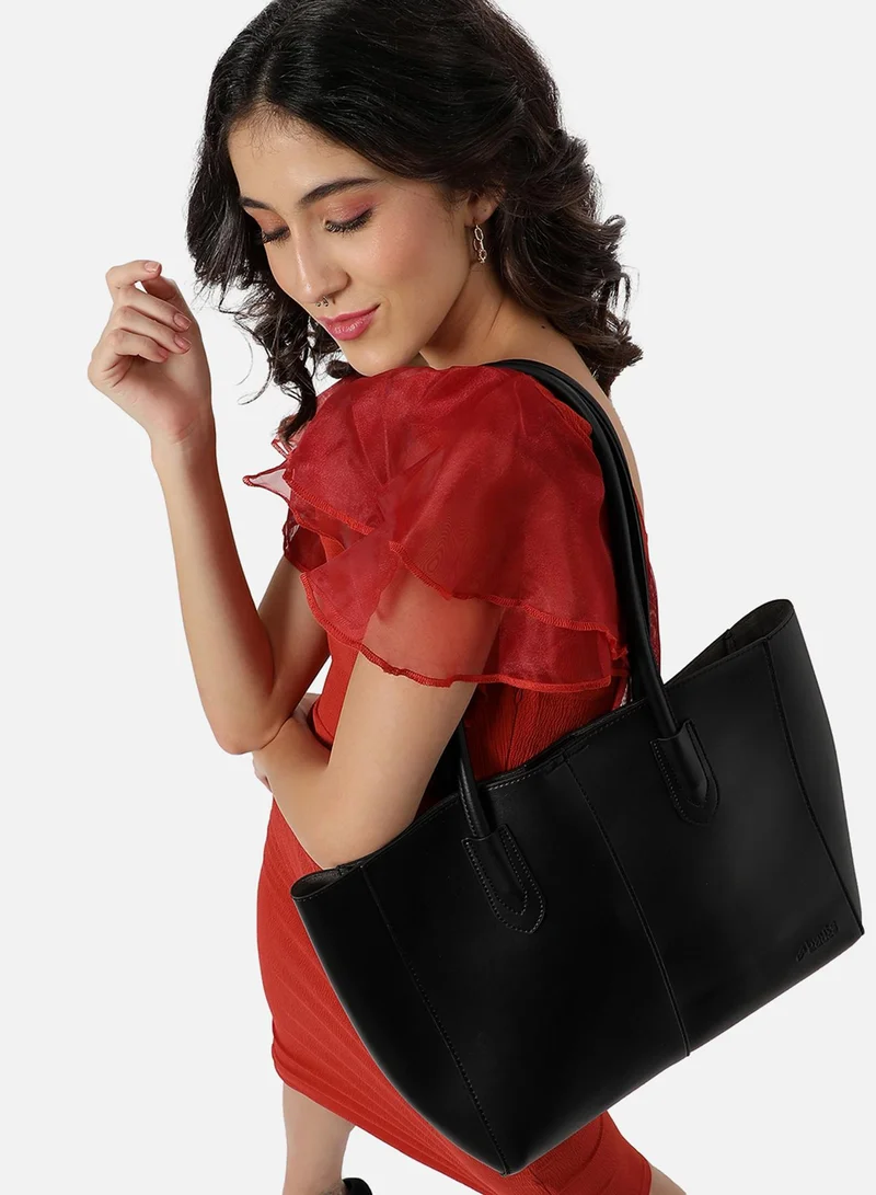 Haute Sauce  Dark Dynamite Black Tote Bag Set for Women | Best Price UAE