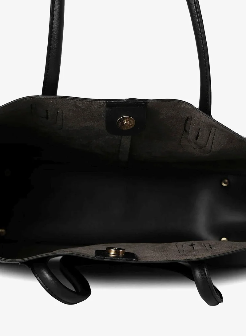 Haute Sauce  Dark Dynamite Black Tote Bag Set for Women | Best Price UAE