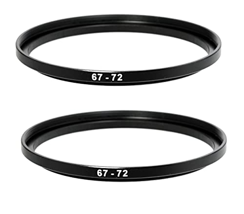 Fotasy (2 Pcs) 67-72MM Step-Up Ring Adapter, 67mm to 72mm Step Up Filter Ring, 67mm Male 72mm Female Stepping Up Ring for DSLR Camera Lens and ND UV CPL Infrared Filters - Image 5