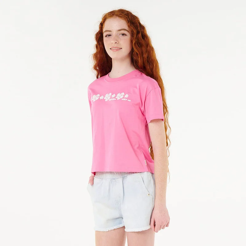 Rip Curl Neon Isles Crop Tee - Kids