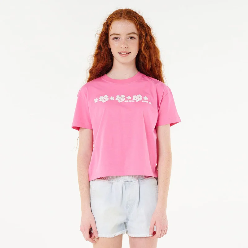 Rip Curl Neon Isles Crop Tee - Kids