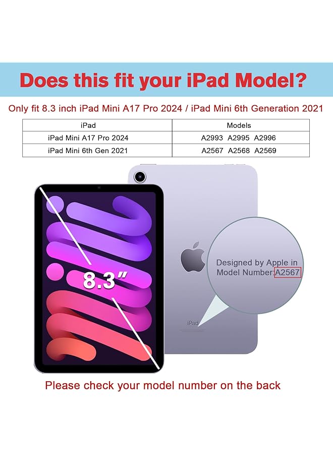 Procases 1 Pack Screen Protector For Ipad Mini A17 Pro 2024 Mini 6 8.3 Inch 2021 With 3 Camera Lens Protector 9H Hardness Hd Clear Tempered Glass Film Guard For Ipad Mini 6Th Generation - Image 2