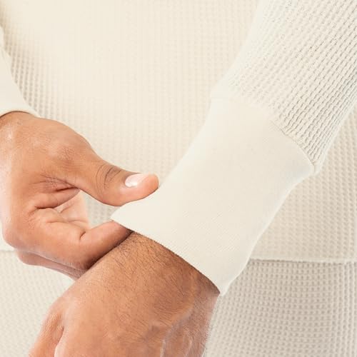 Indera قميص حراري طويل من قطن ويفل ثقيل إنديرا للرجال - Image 3
