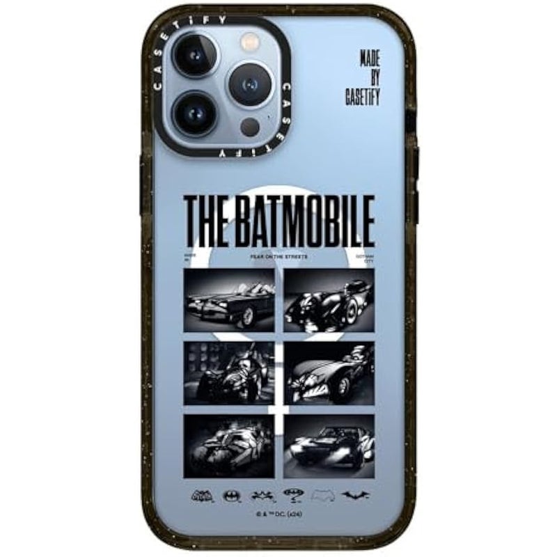 Casetify Impact iPhone 13 Pro Max Case 【Batman Co-Lab / 4X Military Grade Drop Tested / 8.2ft Drop Protection/Compatible with Magsafe】 - The Batmobile - Clear Black - Image 3
