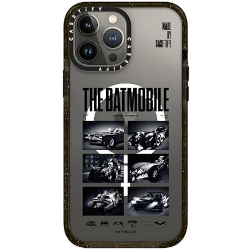 Casetify Impact iPhone 13 Pro Max Case 【Batman Co-Lab / 4X Military Grade Drop Tested / 8.2ft Drop Protection/Compatible with Magsafe】 - The Batmobile - Clear Black - Image 2