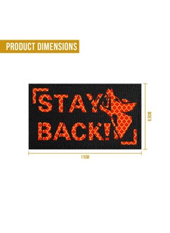 OneTigris Stay Back Reflective Dog Patches, Barking Dobie Patch for Hook and Loop Patches Vests and Harnesses  - Image 2