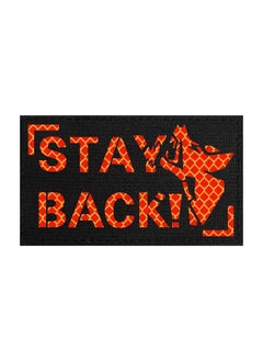 OneTigris Stay Back Reflective Dog Patches, Barking Dobie Patch for Hook and Loop Patches Vests and Harnesses  - Image 1