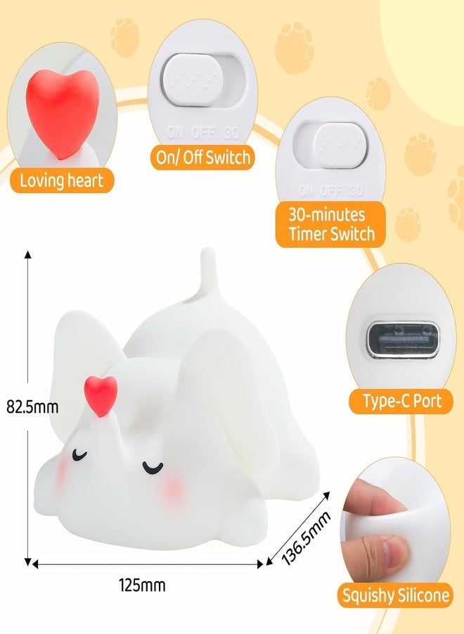 BlackZone Cute Night Light for Kids, Nursery | Silicone Night Light, LED Lamp, Room Decor, Gifts for Toddler Children Teenage Girls Valentine's Day (Elephant Night Lamp) - Image 4