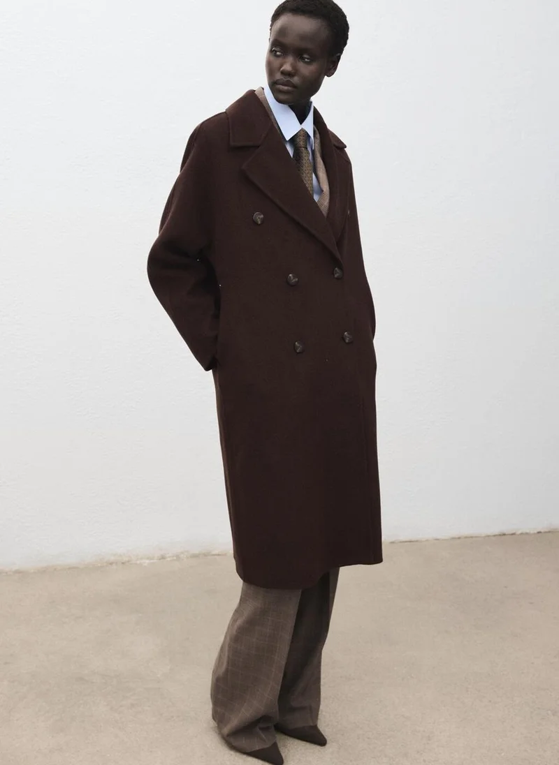 MANGO Handmade oversized wool coat