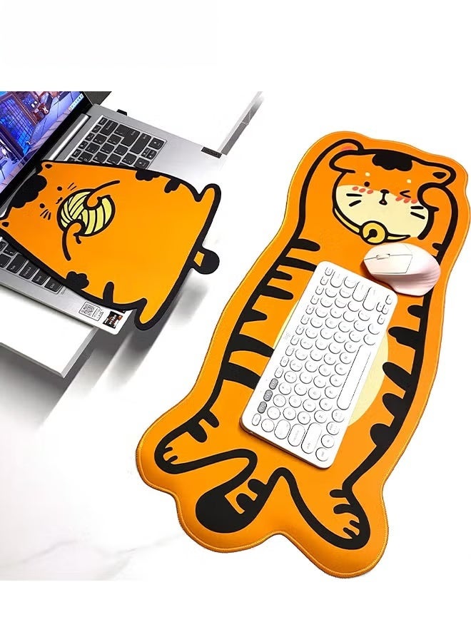 EETU 2-in-1 Cute Gaming Mouse Pad,Kawaii Cat Anime Mouse Mat, Extended Large Mouse Mat And Small Mousepad,Nonslip Rubber Base,Keybord Desk Pad For Office Home,Stitched Edges Mice Pad For Girls Women - Image 2