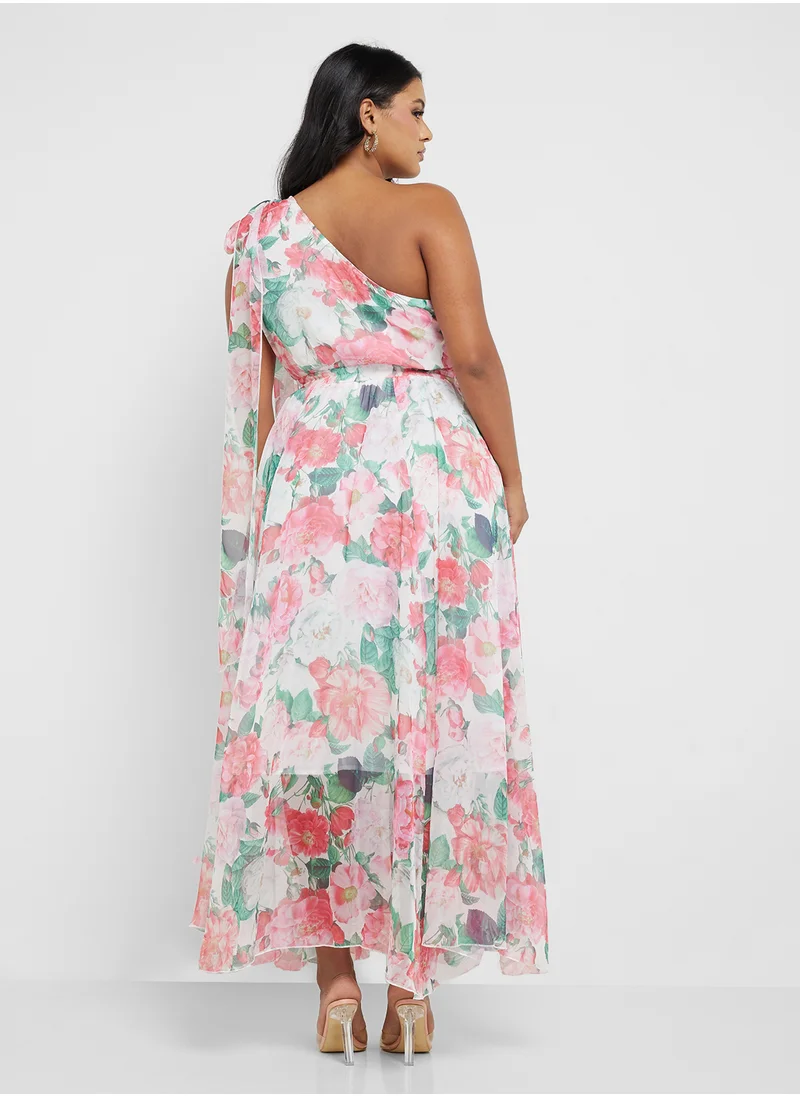 ايلا بلس One Shoulder Floral Print Dress