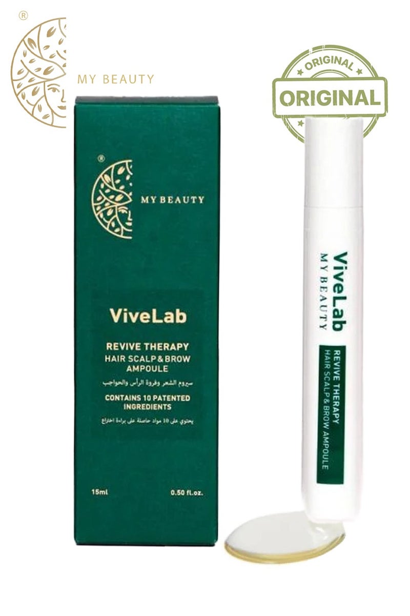 Vivelab Revive Therapy Hair Scalp & Brow Ampoule 15ml - Image 1