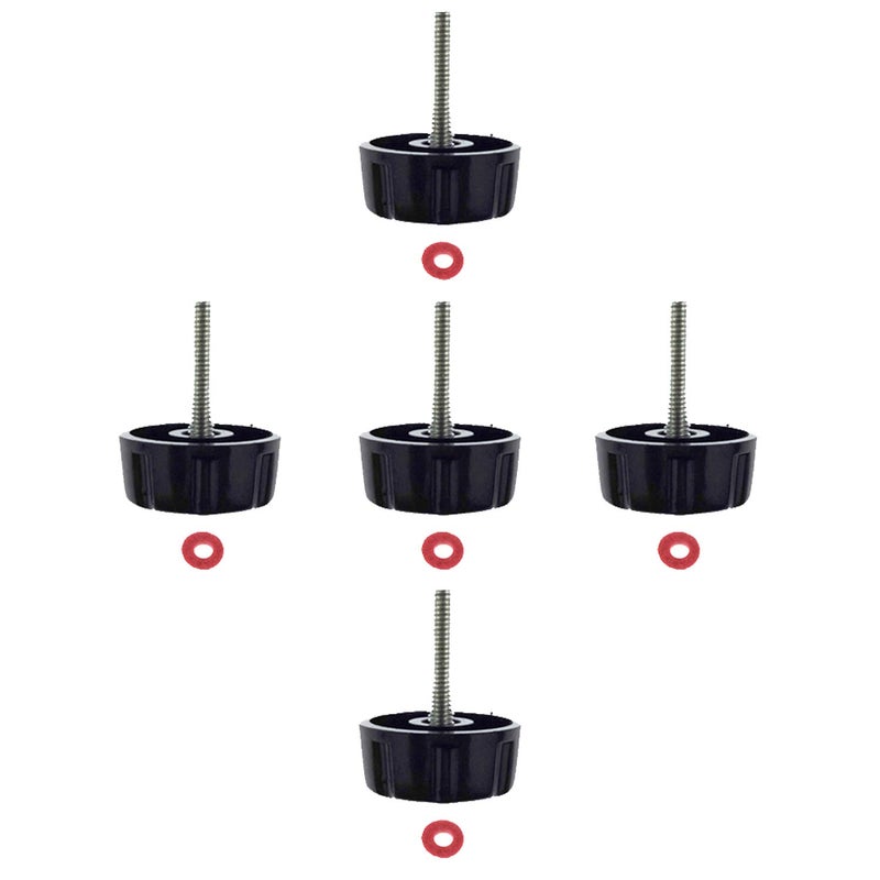 Kasteco 5 Pack Screws Nuts Caps for Fishing Spinning Reels Knob Power Handle Grip - Image 1