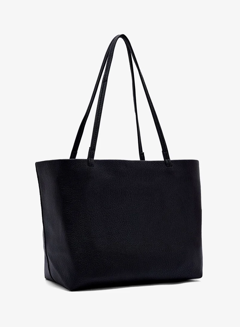 ELLA Black classic tote bag with pouch insert for Women | Best Price UAE