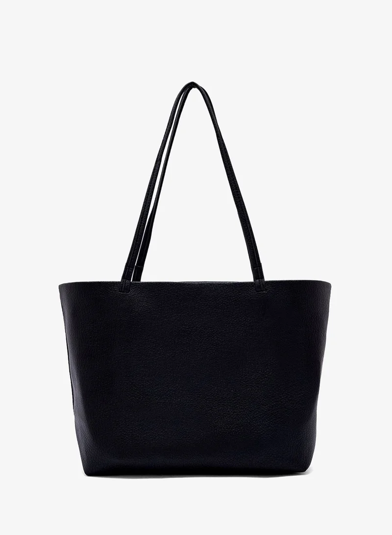 ELLA Black classic tote bag with pouch insert for Women | Best Price UAE